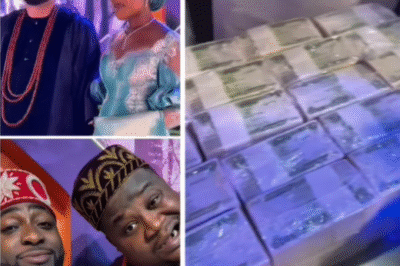 Zero mutilation- Cubana Chiefpriest says as he shows off bundle of naira notes ‘sprayed’ at Davido’s manager, Asa’s wedding (video)